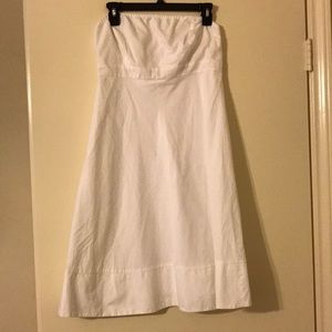Gap strapless, white sundress